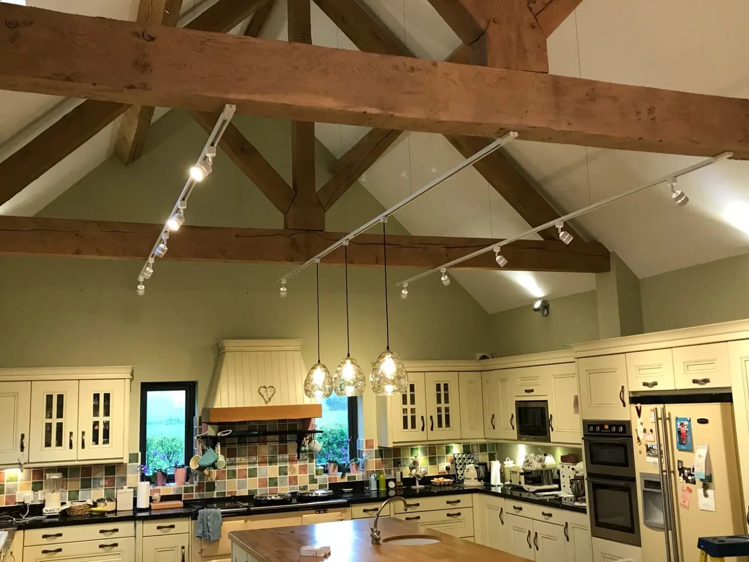 Kitchen interior with lighting installation